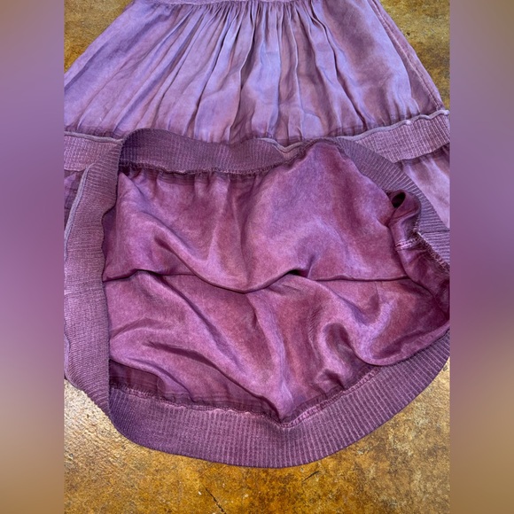 Anthropologie E by Eloise silk and sweater babydoll tank dress in mauve medium - Picture 8 of 11